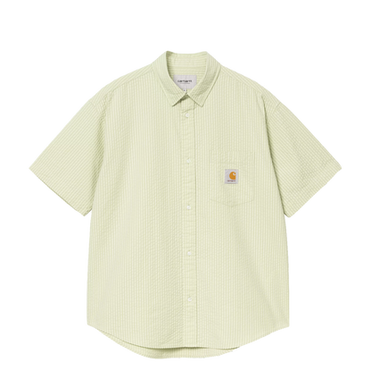 Carhartt WIP Toland shirt S/S stripe pale olive