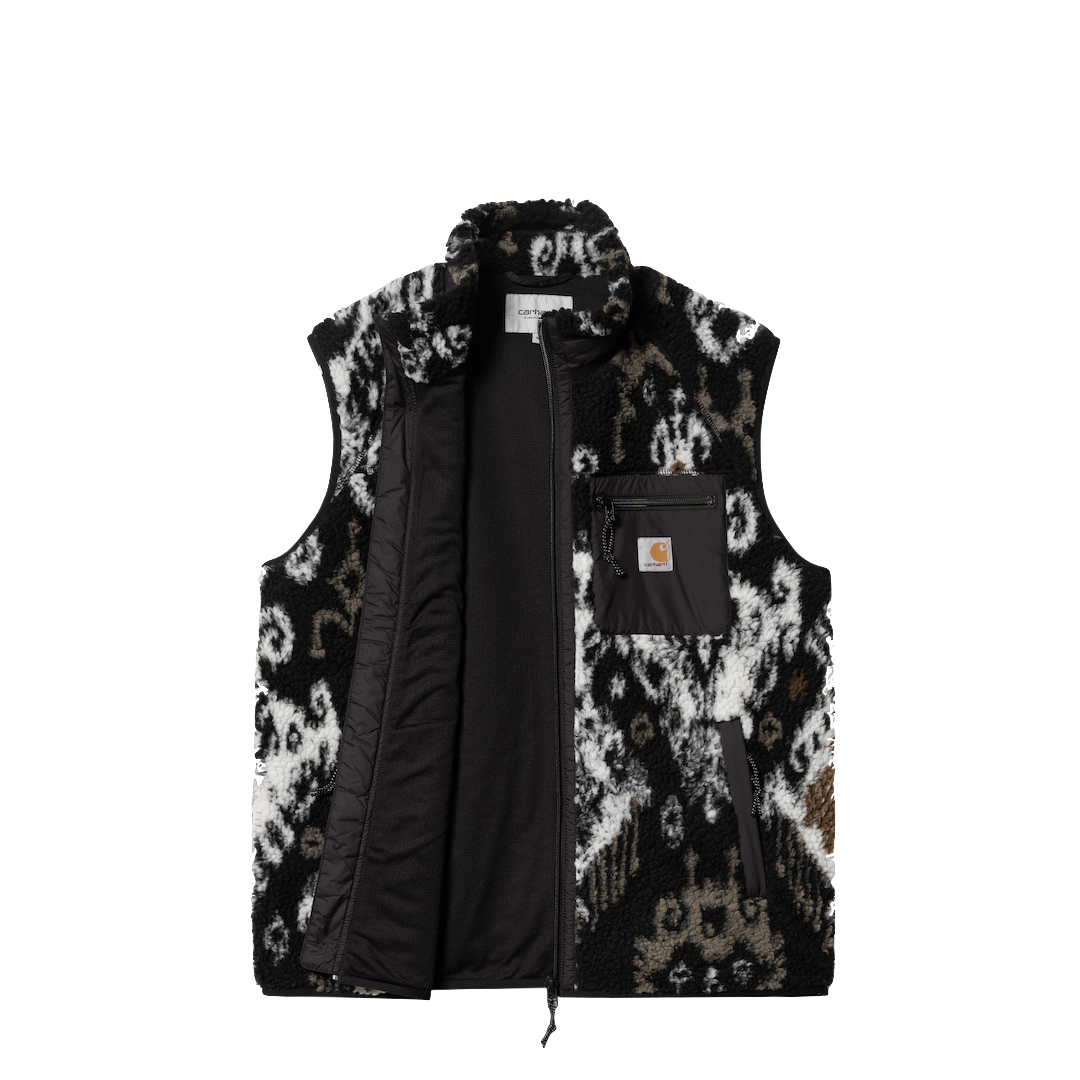 Carhartt WIP jacket Prentis Vest Liner baru jacquard black black