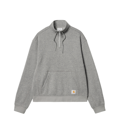 Carhartt WIP Luther sweat half zip misty grey heather