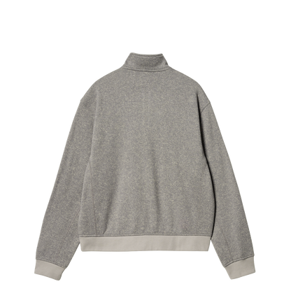 Carhartt WIP Luther sweat half zip misty grey heather