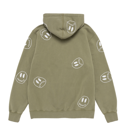 Civilist All Over Smiley hood olive