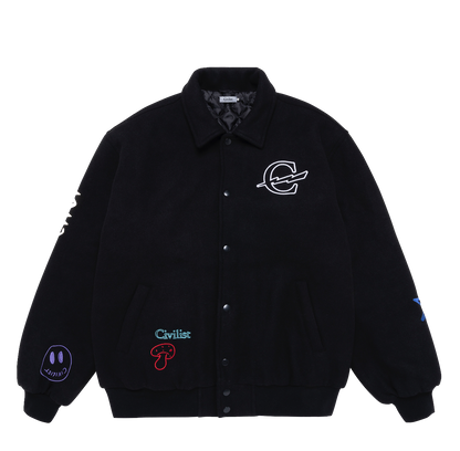 Civilist Wool Bomber jacket black