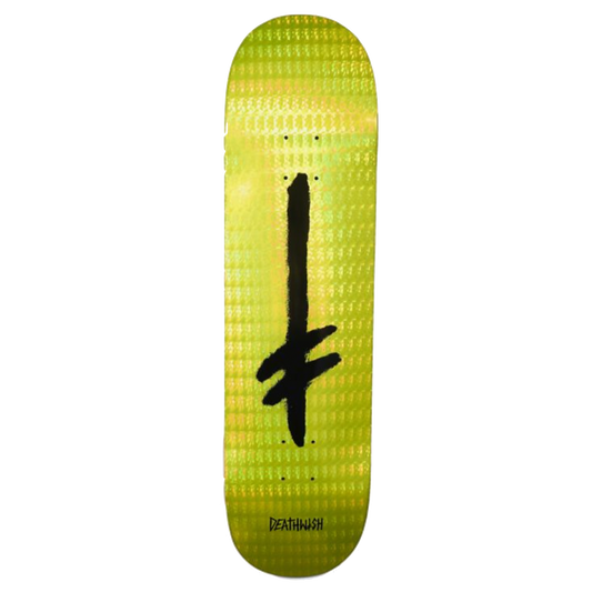 Deathwish Credo deck yellow hollow foil 8.25"