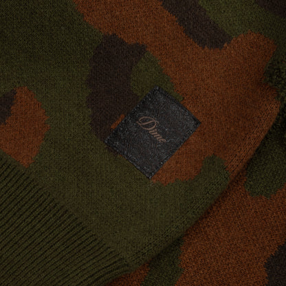 Dime Camo Chenille knit woodland