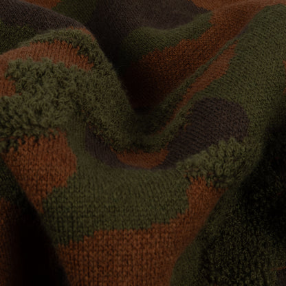 Dime Camo Chenille knit woodland