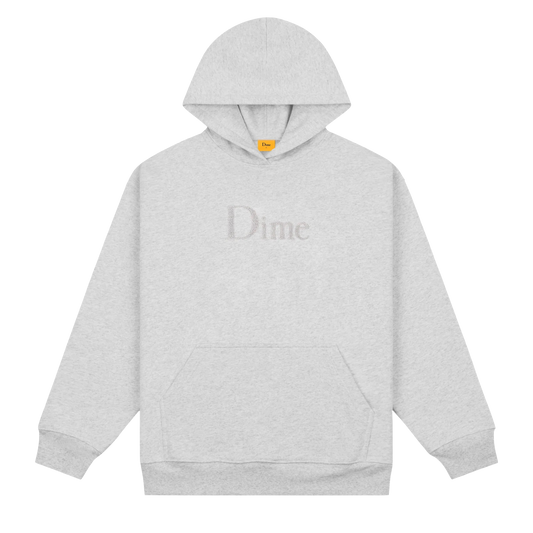 Dime Classic Chenille Logo hoodie heather grey