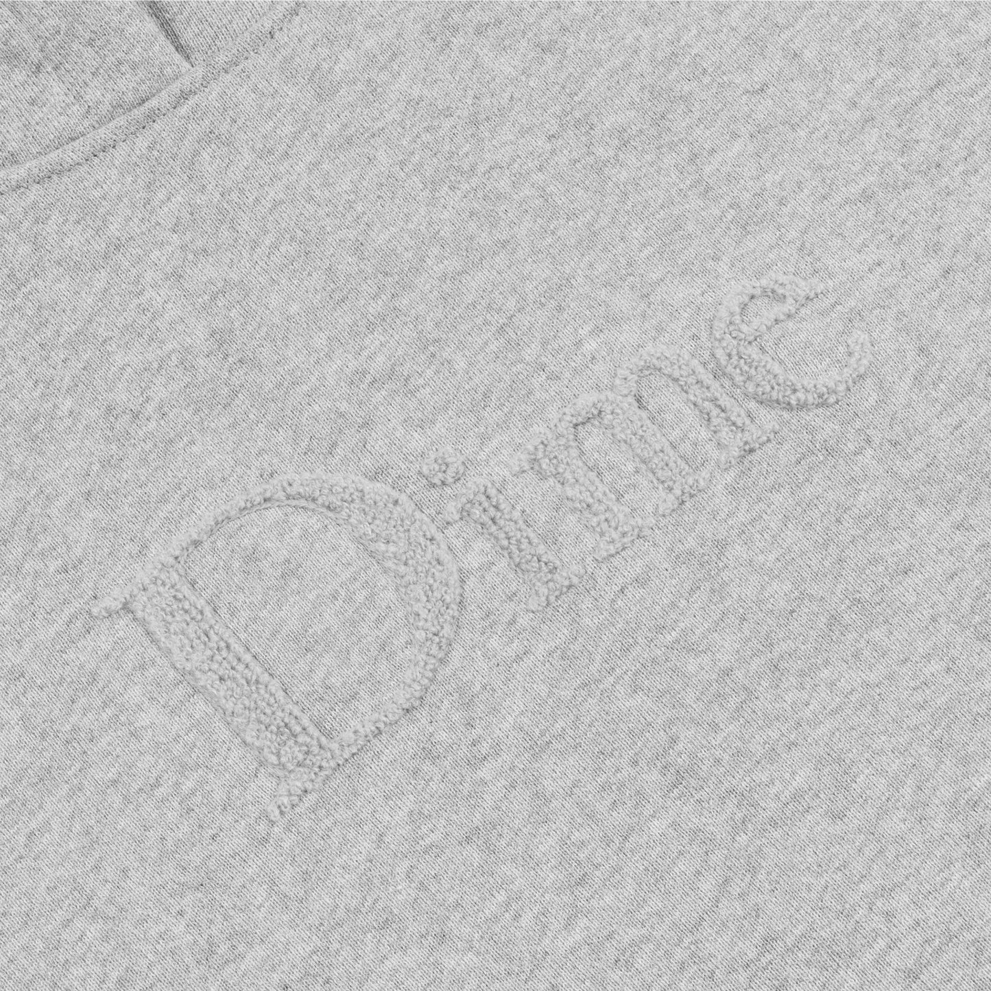 Dime Classic Chenille Logo hoodie heather grey