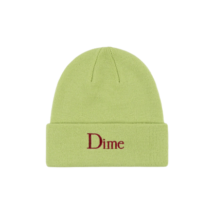 Dime Classic Wool fold beanie lime