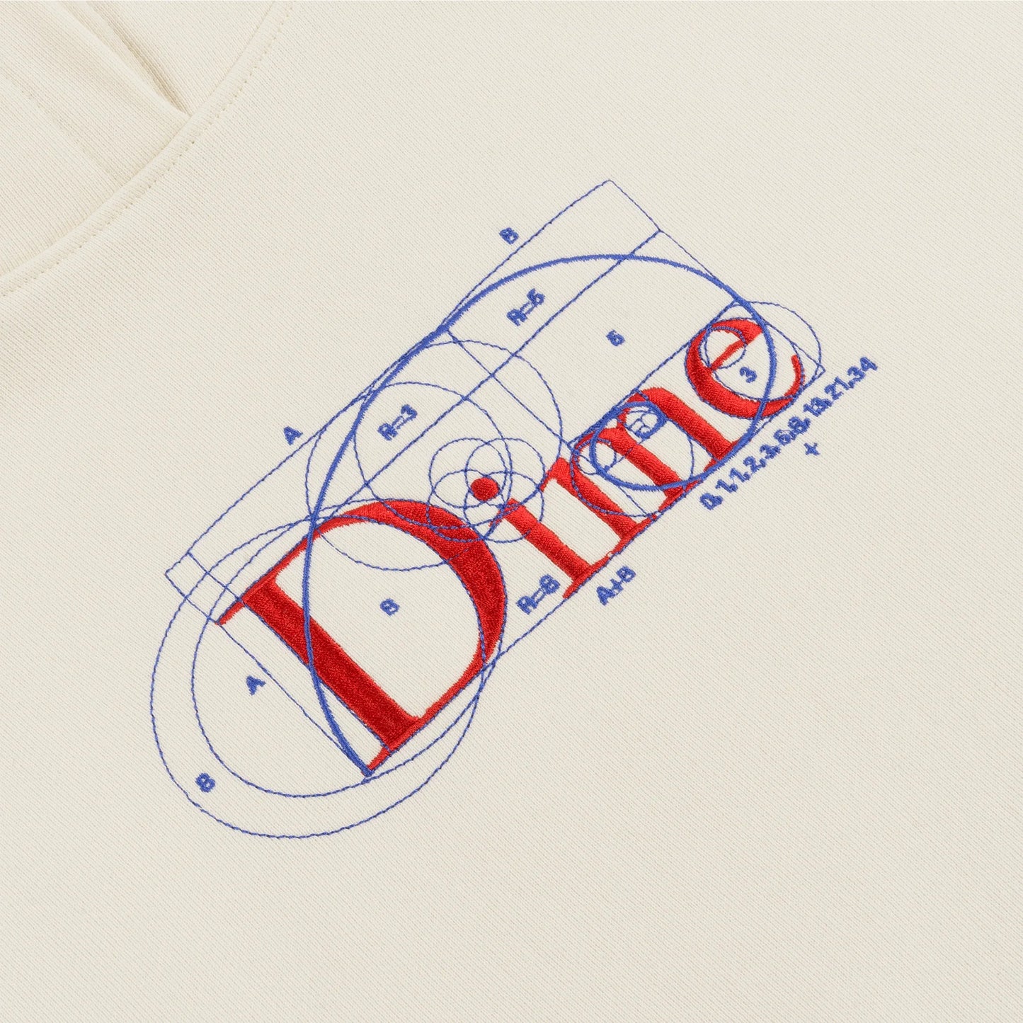 Dime Ratio hoodie bone