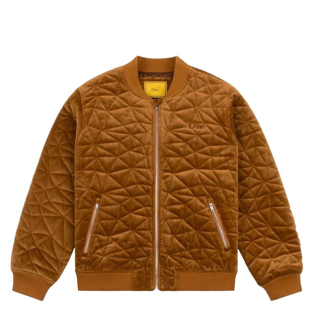 Dime Velour Bomber jacket rust