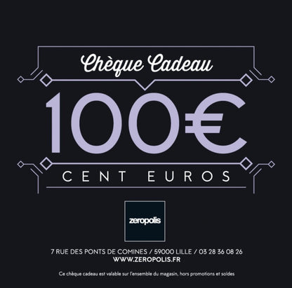 Zeropolis carte cadeau