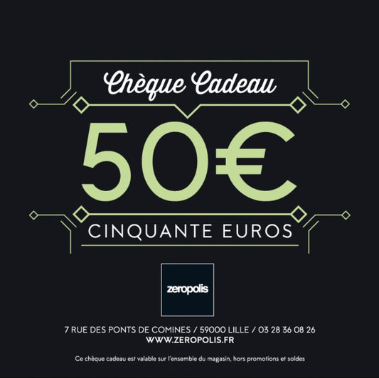 Zeropolis carte cadeau