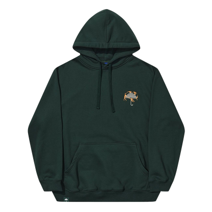 Hélas Dancing hoodie forrest green