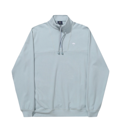 Hélas Quarter Zip Super Soft crewneck baby blue