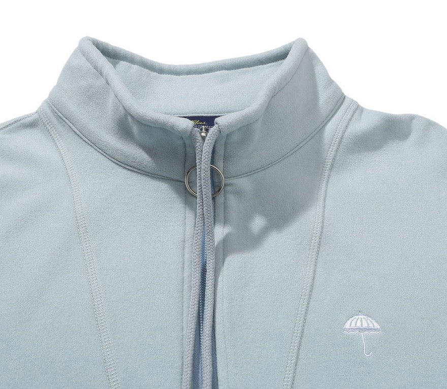 Hélas Quarter Zip Super Soft crewneck baby blue