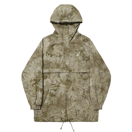 Hélas Tie Camo hooded jacket quarter zip beige