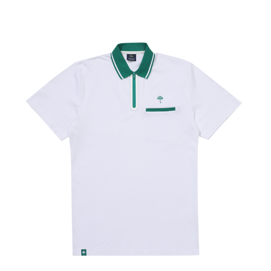 Hélas polo Agass white green