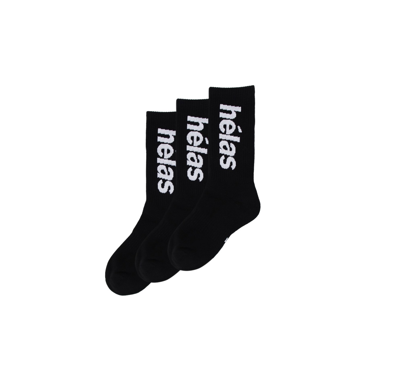 Hélas socks Brand Name black (X3)