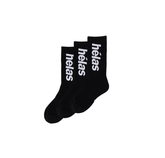 Hélas socks Brand Name black (X3)