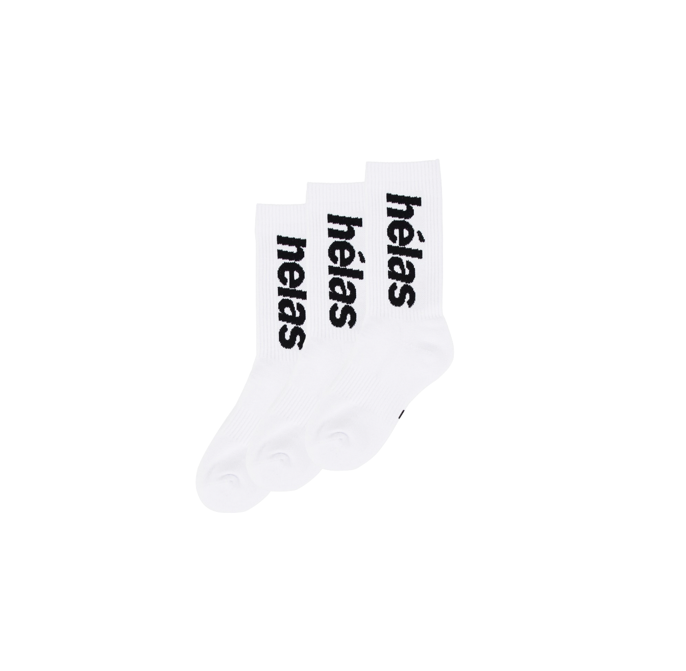 Hélas socks Brand Name white (X3)