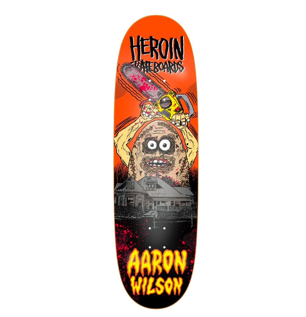 Heroin Aaron Wilson deck Teggxas Chain Egg 9.125"X32"
