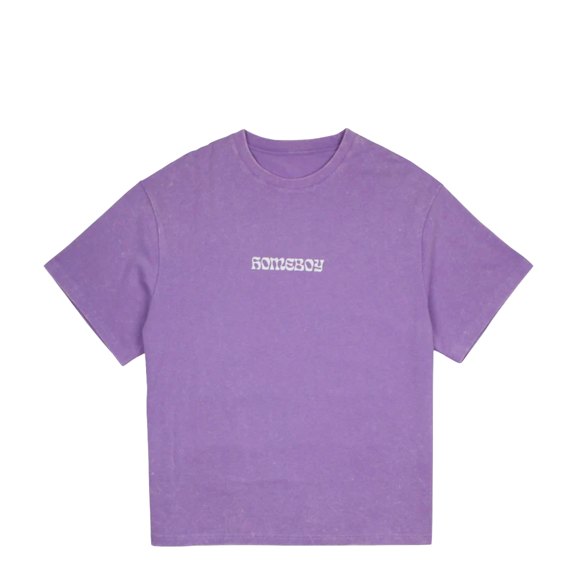 Homeboy Big Text tee washed lilac