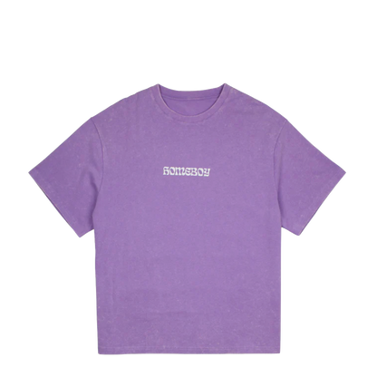 Homeboy Big Text tee washed lilac