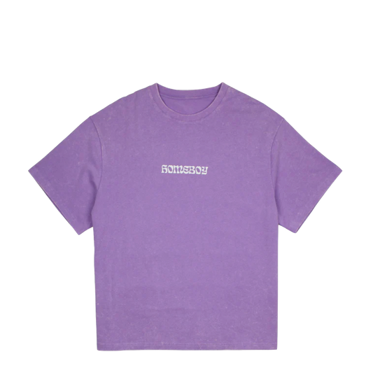 Homeboy Big Text tee washed lilac