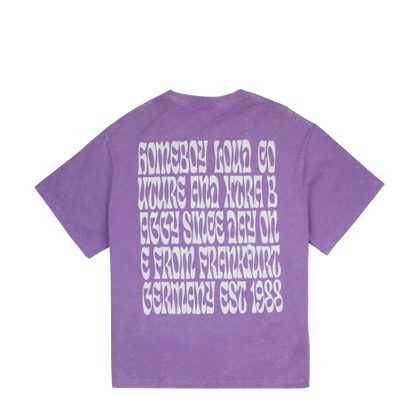 Homeboy Big Text tee washed lilac