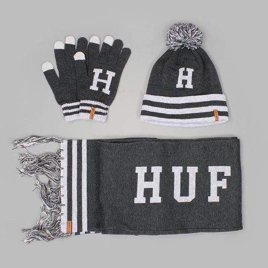 Huf Collegiate H Gift Set charcoal