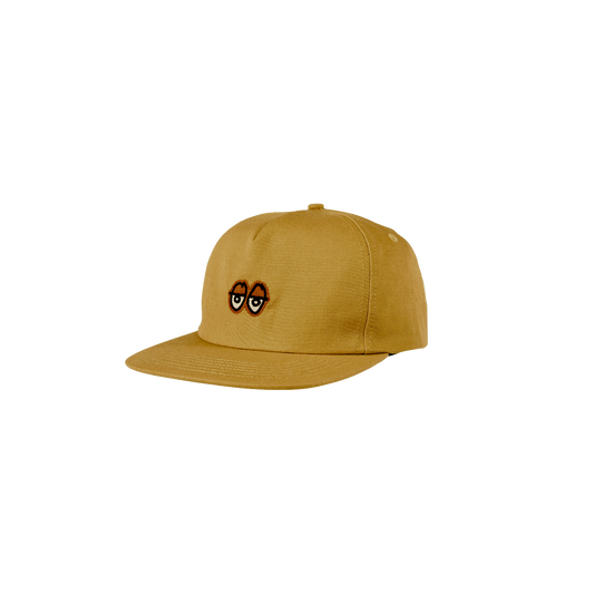 Krooked Eyes cap snapback gold red