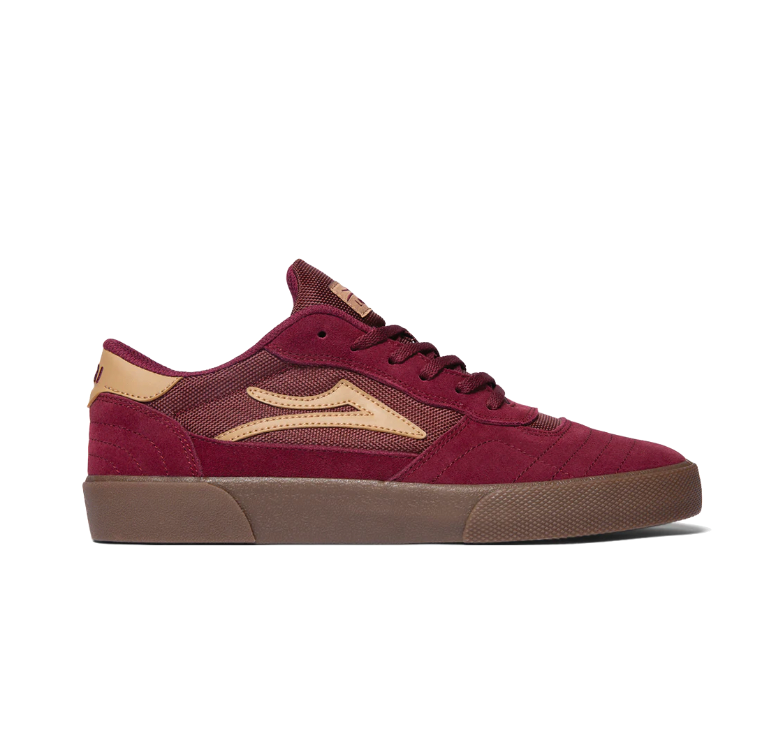 Lakai Cambridge burgundy suede gum