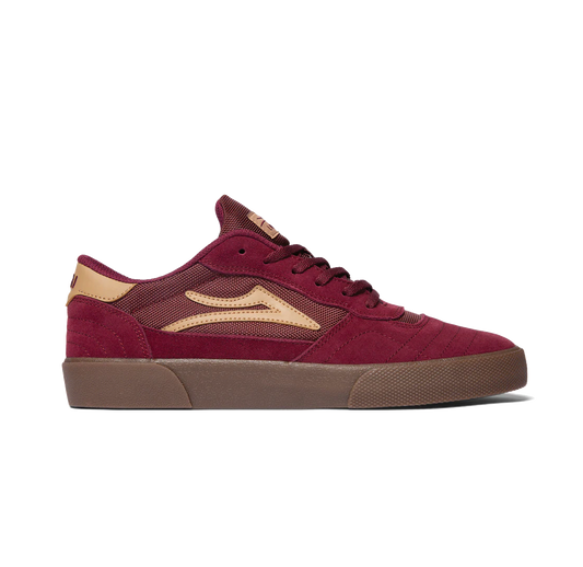 Lakai Cambridge burgundy suede gum