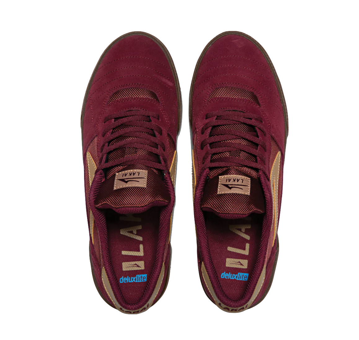Lakai Cambridge burgundy suede gum
