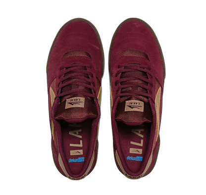Lakai Cambridge burgundy suede gum