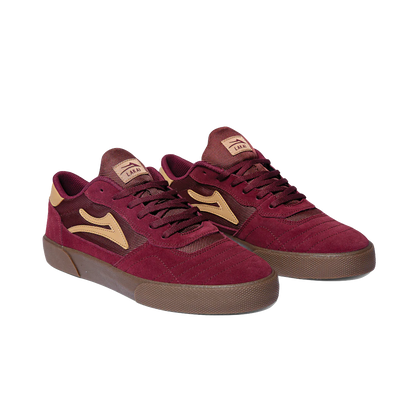 Lakai Cambridge burgundy suede gum