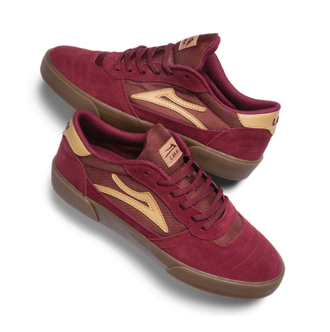 Lakai Cambridge burgundy suede gum
