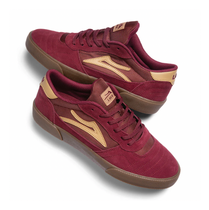 Lakai Cambridge burgundy suede gum