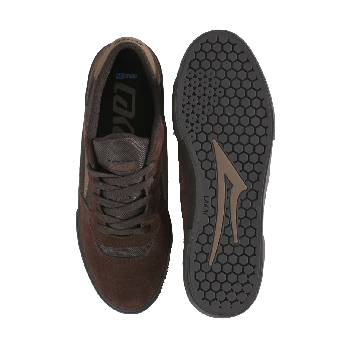 Lakai Cambridge chestnut suede monochrome