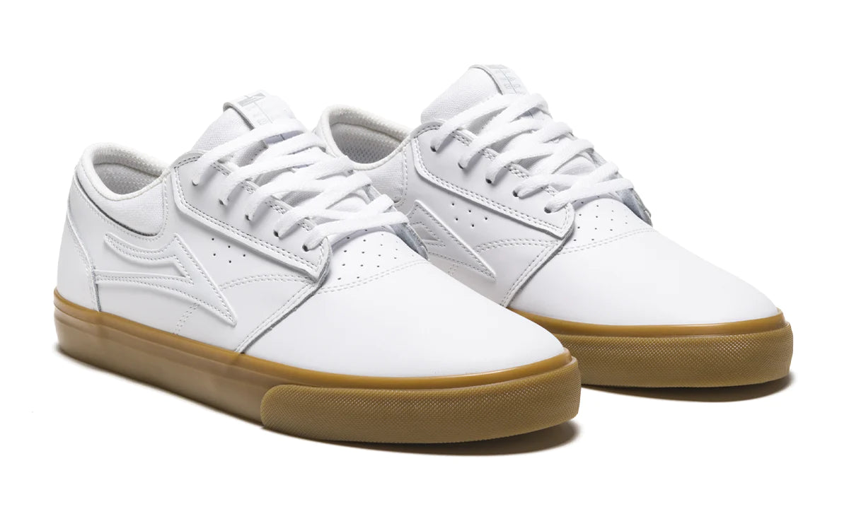 Lakai Griffin white gum leather