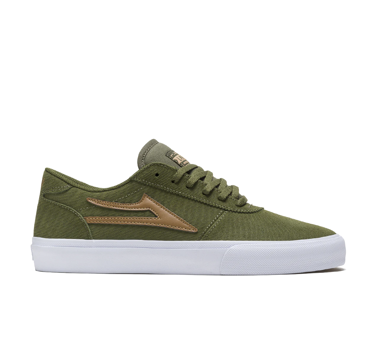 Lakai Manchester olive cord suede