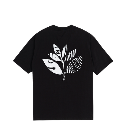 Magenta Femme tee black