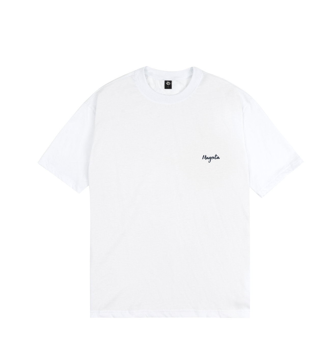 Magenta Femme tee white