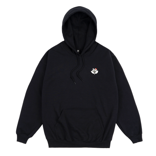Magenta Fly hoodie black