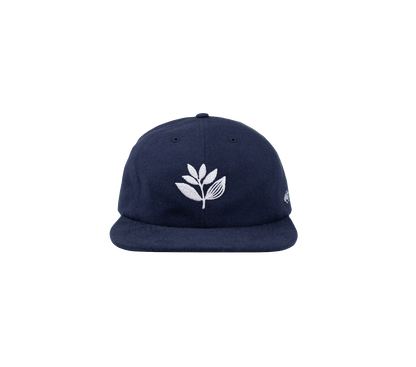 Magenta League 6 panel cap navy blue