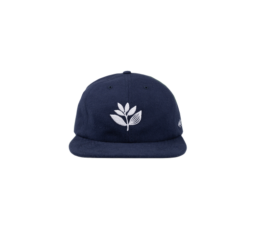 Magenta League 6 panel cap navy blue