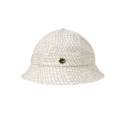 Magenta Mosaic bucket hat natural