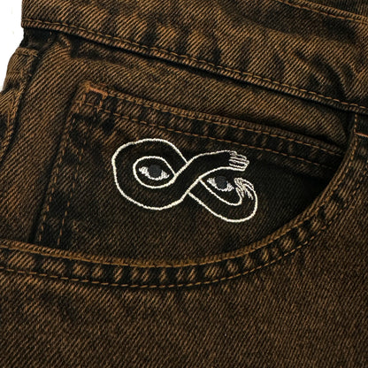 Magenta OG Denim pant bronze