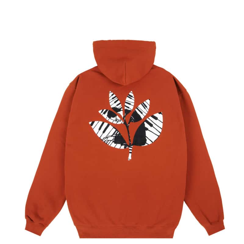 Magenta Piano Plant hoodie auburn