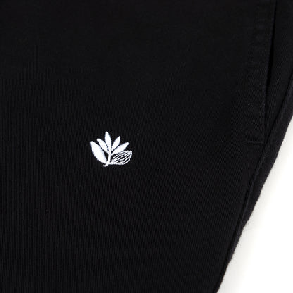 Magenta Slack pant black